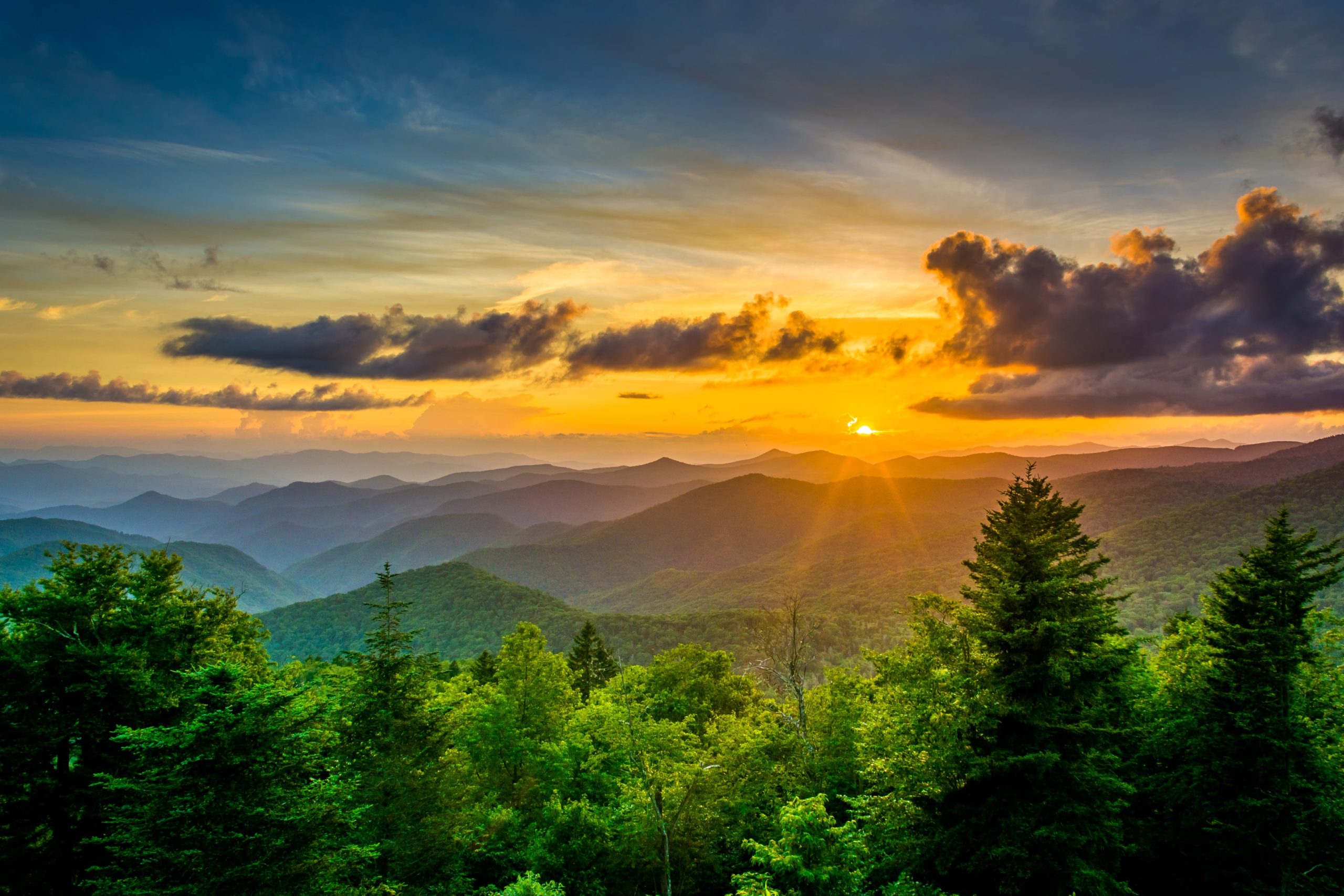 A breathtaking view of the mountains in Western North Carolina.