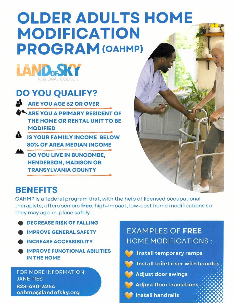 Older Adults Home Modification Program Flyer